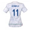 Camiseta de fútbol Francia Ousmane Dembele 11 Segunda Equipación Mundial 2022 - Mujer